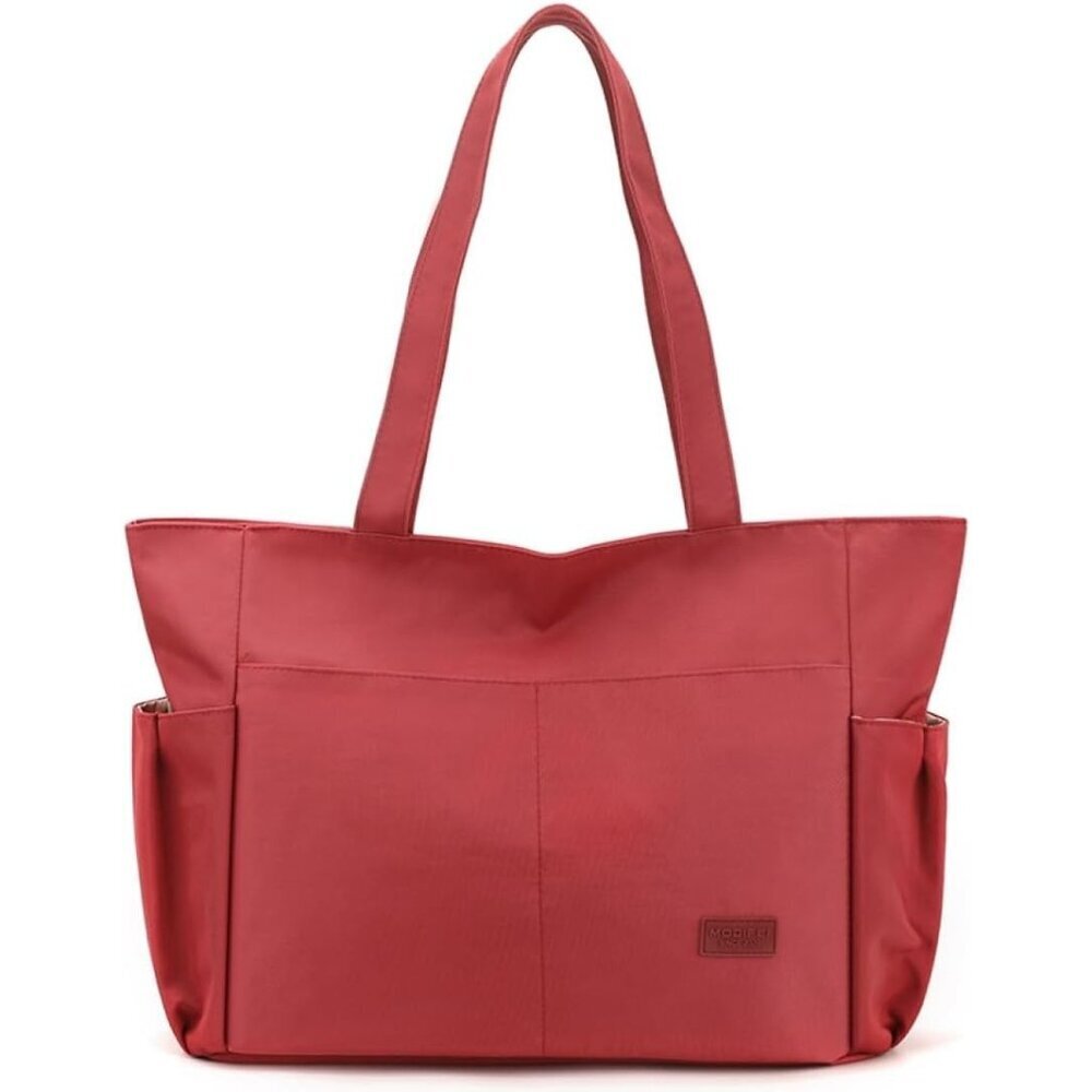Women's Red Large Purse Tote Bag Lightweight Handbag Satchel Shoulder Bag